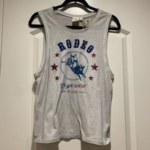 NWT Women’s White Crow Rodeo top
